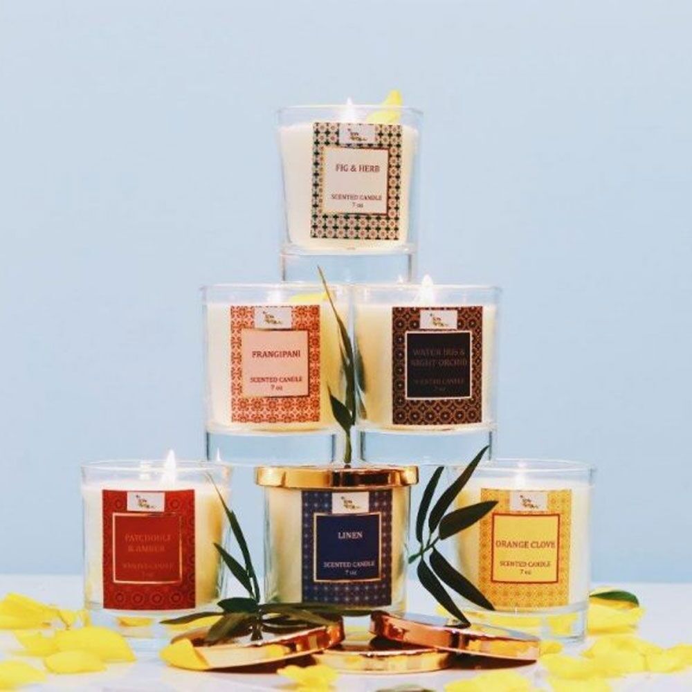 7 0Z glass jar candles